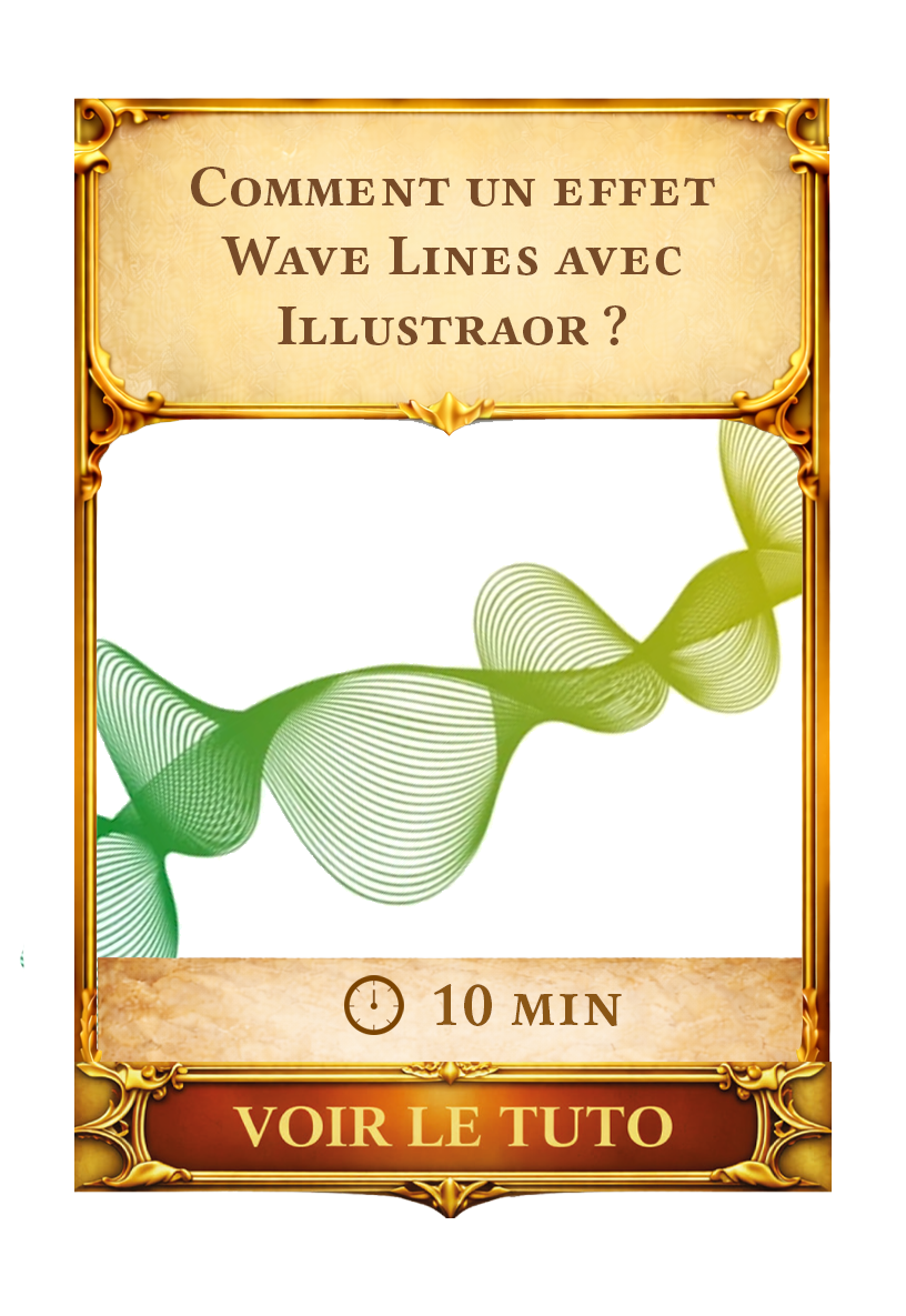 Cadre Wave lines illustrator